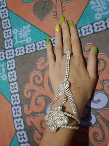 Bridal Heavy Stone Bracelet For Wedding....