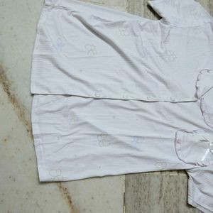 Korean Cute Butterfly Print Sleep Shirt