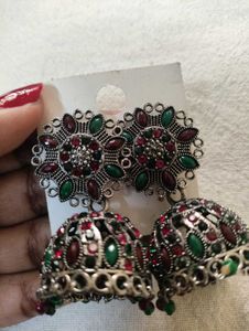 Designer Jhumka Earrings Set Combo