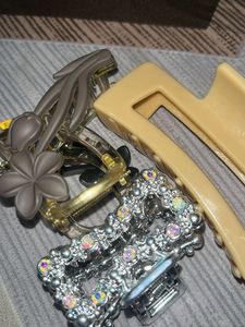 Set of 3 Stylish Hair Claw Clips