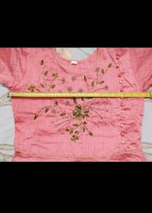 Coral Ethnic gown.