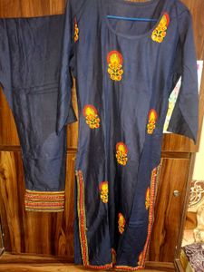 Embroidered Kurta Set with Dupatta