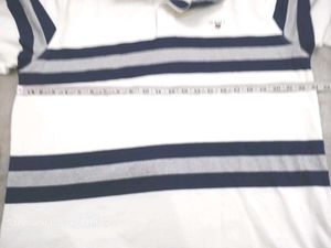 GANT Striped Long Sleeve Polo Shirt