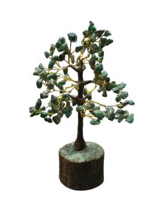 Powerful GreenJade SemiPrecious Gemstone Tree