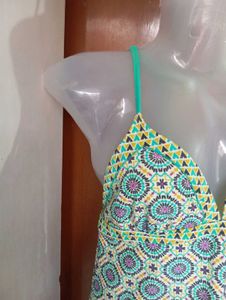 Boho Print Swim Top