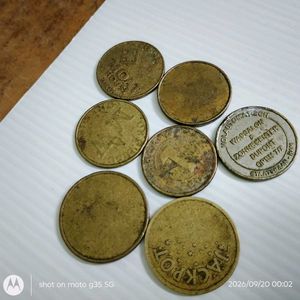 set of 7 Collectible worldwide tokens