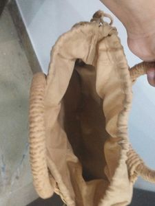 Straw Woven Half Moon Handbag