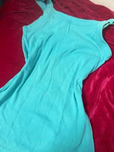 Sea blue tank top