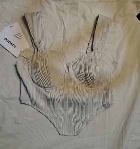 Savana Ribbed Bustier Top