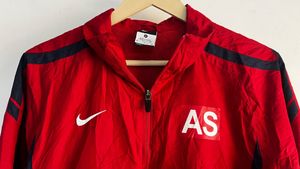 Nike Red Hooded Track Jacket