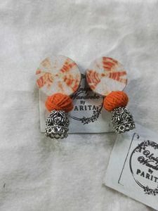 Handmade Fabric Earrings (combo of 3)