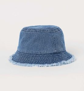 H&M Denim Frayed Bucket Hat