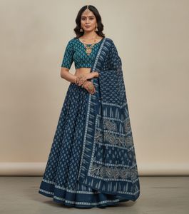 pure cotton saree with blouse piece