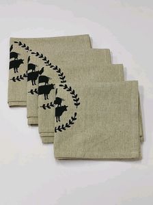 6 Kitchen cotton napkins