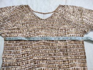 Brown Textured crop-top