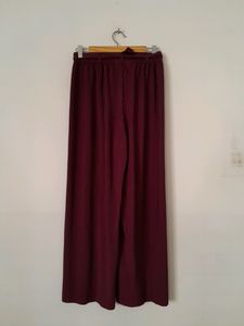 Burgundy Casual Palazzo (Women's)