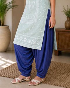 Stylish Women's Kurta with blue pyjama