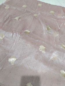 Pink Organza saree with blouse