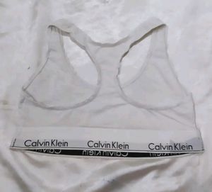 Calvin Klein White Sports Bra