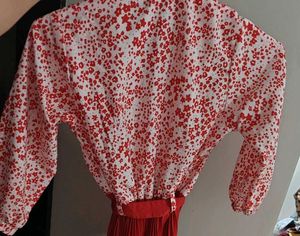 Red Floral Dress - 30 inches chest size