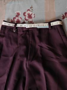Classic Maroon Trousers (Straight fit)
