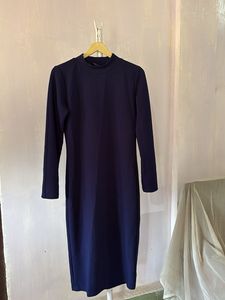 Navy Blue Bodycon Midi Dress
