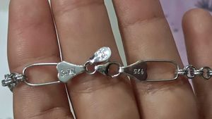 silver elio paperclip chain for men