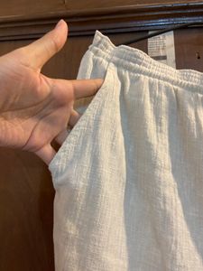 Linen Blend Pull On Summer Trouser