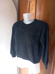 Cozy Black Knit Sweater