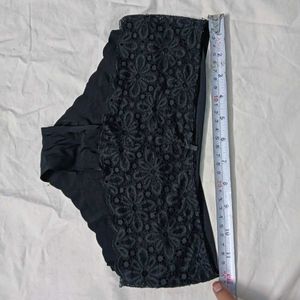 ⭐ Sheer Lace Black Briefs