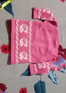 Cute Pink Baby Cardigan