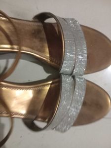 Sparkly Wedge Heels .