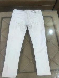 Combo Of White Jean And Black Top
