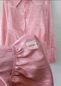 Chic Pink Ruffled Midi Dress