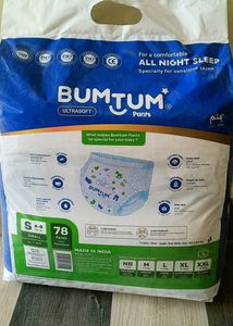 Bumtum Baby Diaper, Size - Small, Pack Of 78