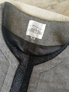 Grey Cropped Blazer