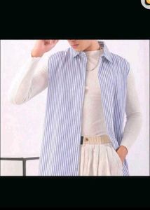 Pintresty Striped Sleeveless Shirt