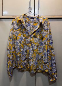 Floral Print Button-Up Shirt