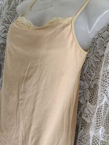 Cream Lace Trim Camisole