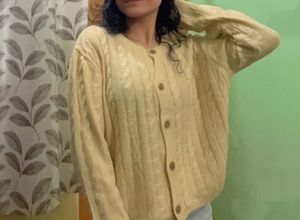 Cozy Pastel Cable Knit Cardigan