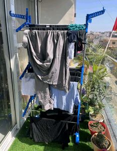 Double Layer Drying Rack with Wheels