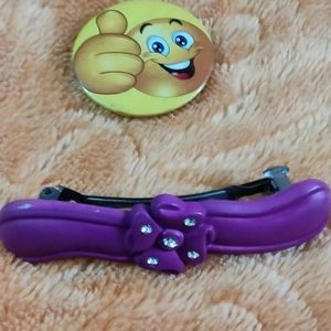💝 DARK BLUE COLOR HAIR CLIP 😻