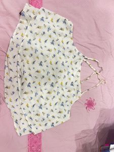 forever 21 Floral Print Halter Neck Top