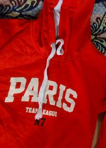 Red Paris League Hoodie