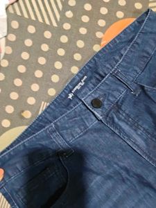 Blue Denim 3/4Jeans and shirt set