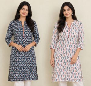 COMBO!! Set of 2 Printed Kurta