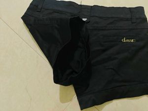 Black Cuffed Shorts