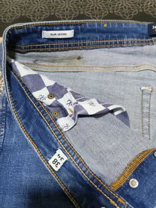 Stylish Distressed Blue Jeans