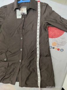 Stylish And Shiny Brown Shirt - S
