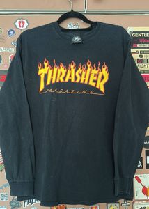 Thrasher Magazine Flame Logo Long Sleeve T-Shirt